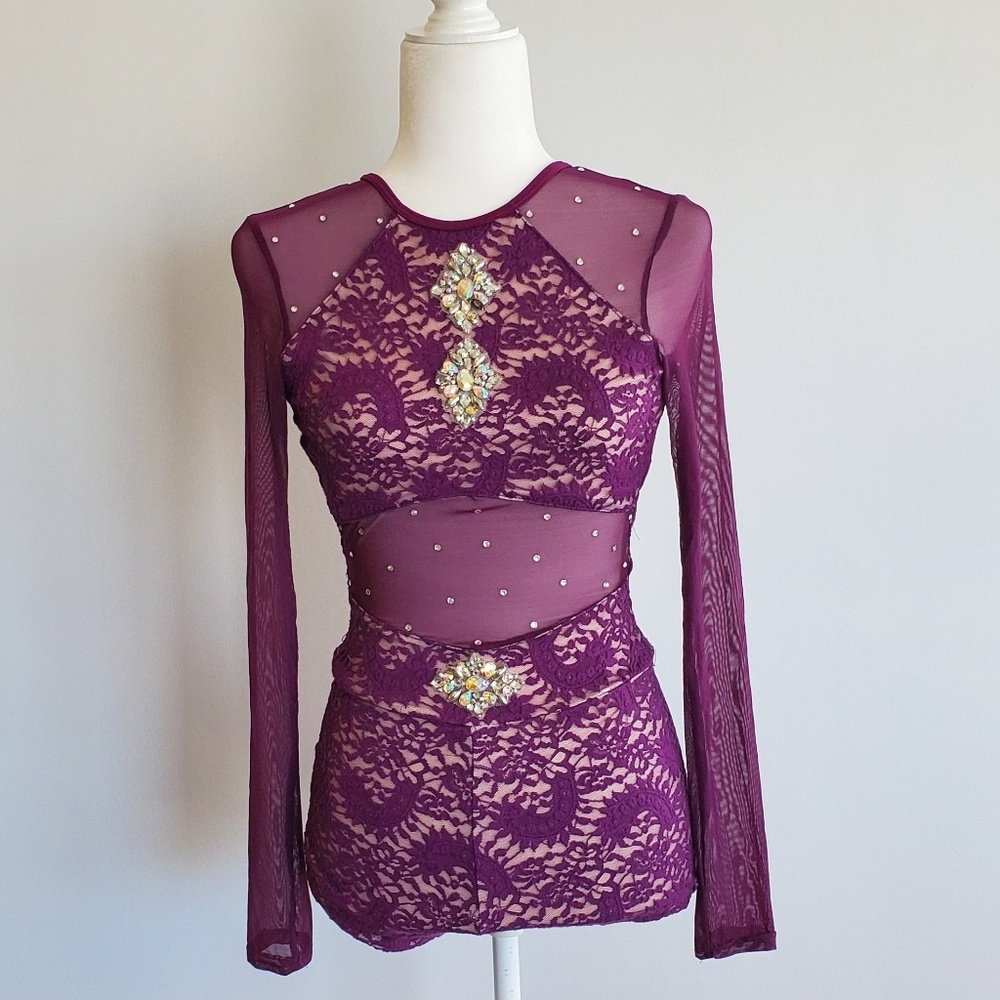 Produktbild von Daydance Boat Neck Ballett-Leotard Mit Spitze - Elegant & Atmungsaktiv